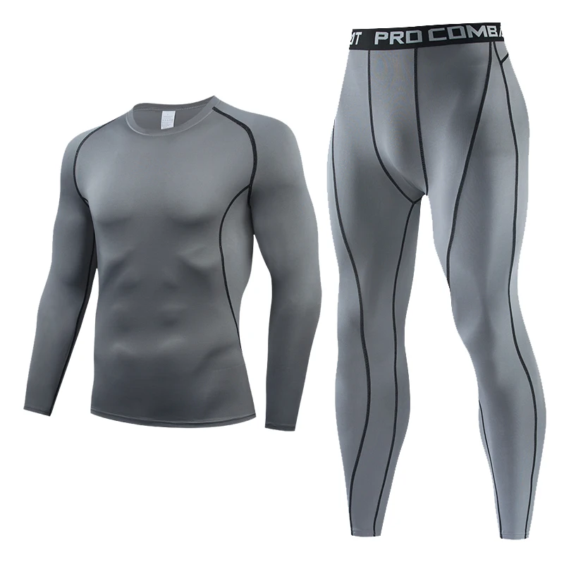

Running Sport Compression t Shirt Pants Suits Men Jogging Suits Tracksuit Sets Gym Fitness Training Rashgard Legging Sportswear