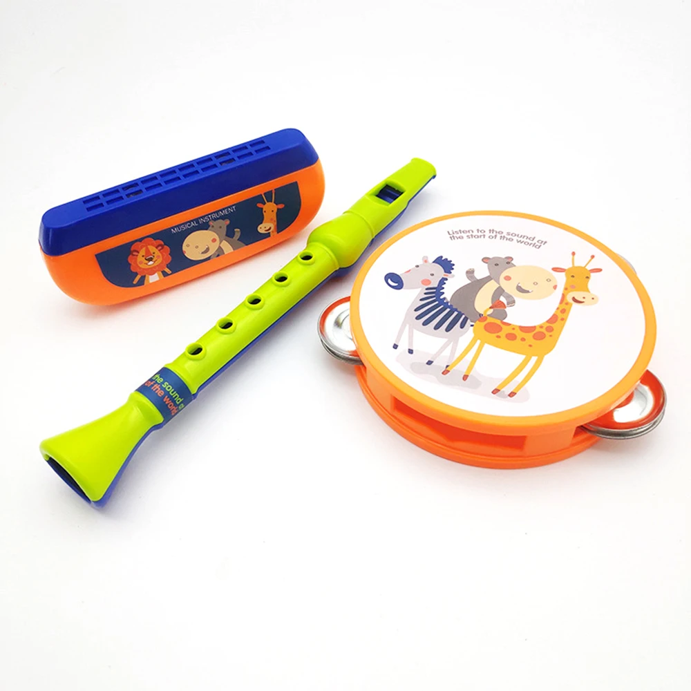 Детская музыкальная барабанная гармоника набор музыкальных перкуссионных
