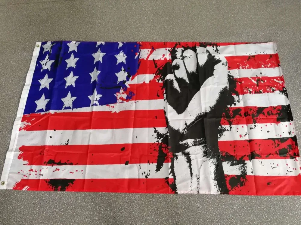 

ELECTION 90x150cm fighting us usa american fist Flag