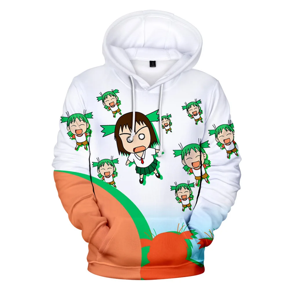 

2021 новый креативный Yotsubato! Мужская и Женская толстовка с капюшоном Harajuku с 3D принтом, милые пуловеры, модная осенняя одежда