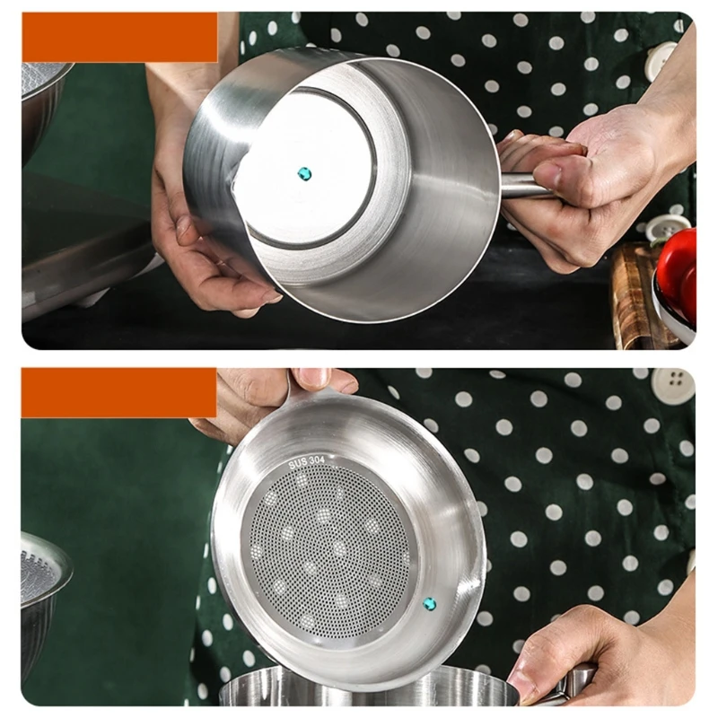 

MXLB Fine Mesh Oil Strainer Pot 1200ml/1800ml Grease Stainless Steel Oil Storage Can