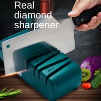 220v european standard kitchen electric knife sharpener household multifunctional automatic high precision cortapuntas whetstone