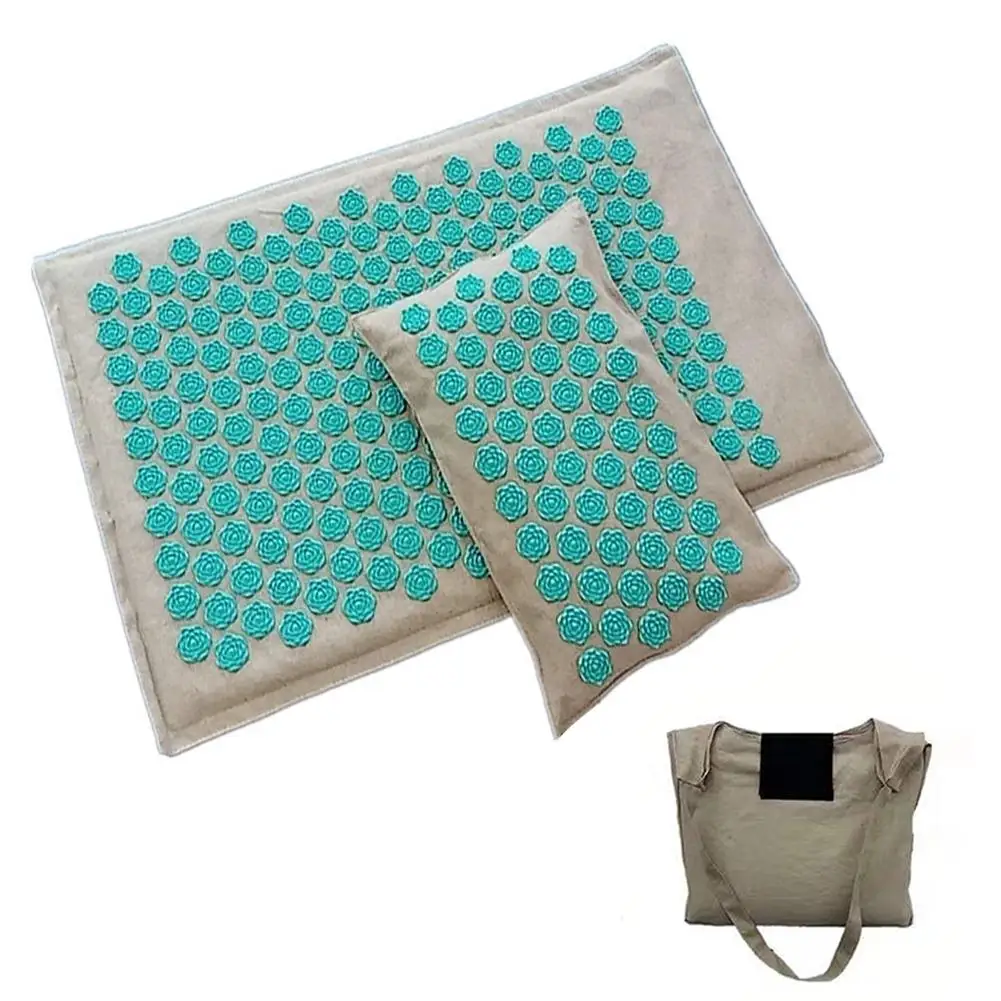 

Spike Mat Acupressure Mat Massage Mat Acupuncture Pillow Set Yoga Mat Needle Relieve Back Neck And Sciatic Pain Relax Muscles