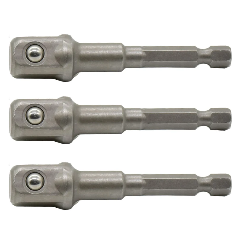 

1pc Chrome Vanadium Steel Socket Adapter Hex Shank for 1/2"Extension Drill Bit Bar Hex Bit Set Hand Tools