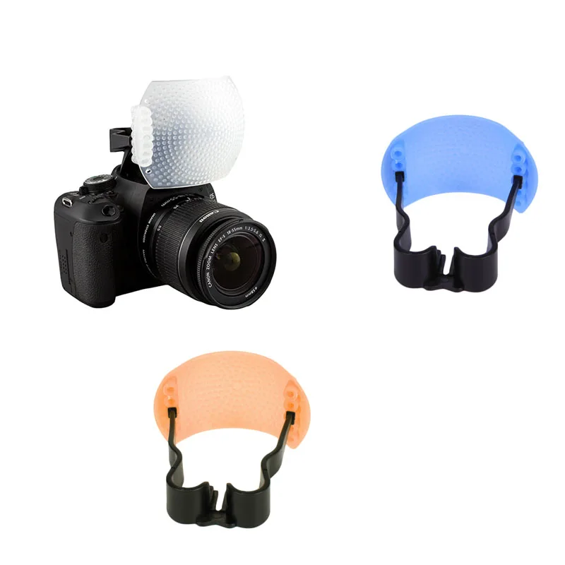 3 Color in 1 Pop-Up Flash Diffuser Cover Kit Softbox for Canon Nikon Pentax Y3ND | Электроника