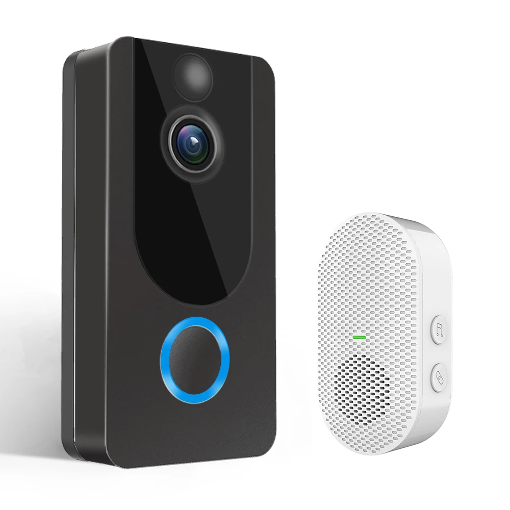 GEEKAM 1080P Wi Fi видео дверной звонок V7 умный IP домофон Бесплатная облачная камера
