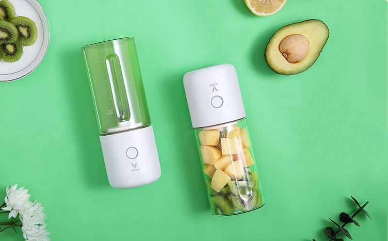 XIAOMI MIJIA VIOMI блендер Электрический кухонный миксер соковыжималка фруктовая чашка маленький портативный мини кухонный комбайн 45 секунд быстрая отжимание сока