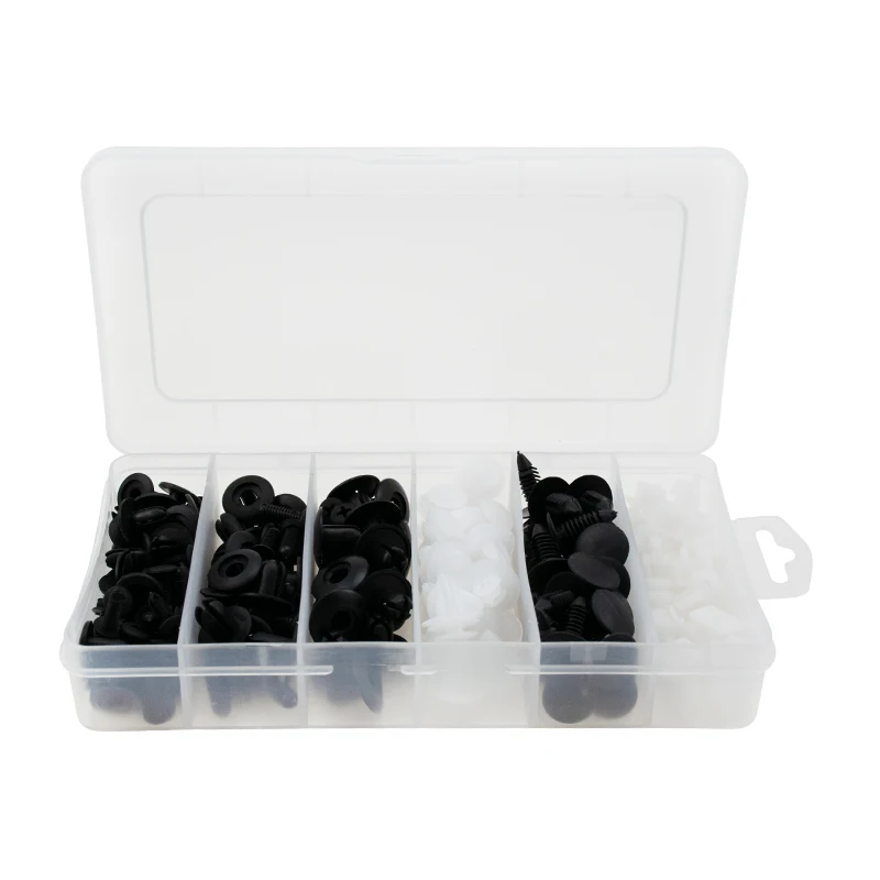 

150 Pcs Kit Auto Car Vehicle Body Panel Plastic Push Pin Rivet Fasteners Moulding Trim Clip Car Repair Kit Assortment Styling