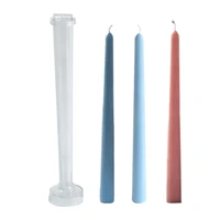 plastic candle mold candle making molds long rod shaped wedding family party decoration candle mold diy handmade crafts