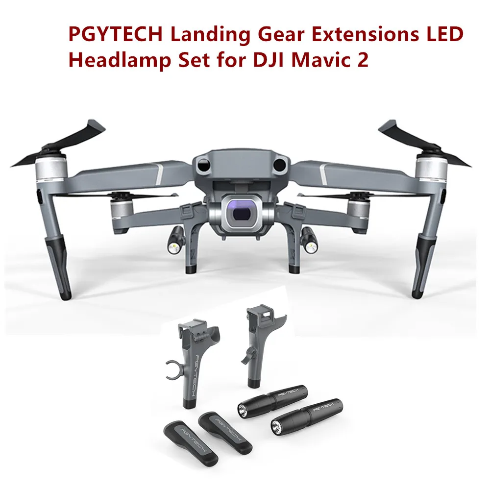 

PGYTECH Mavic 2 Расширенный шасси светодиодный налобный фонарь светильник DJI Mavic 2 Pro Zoom (без батарей)