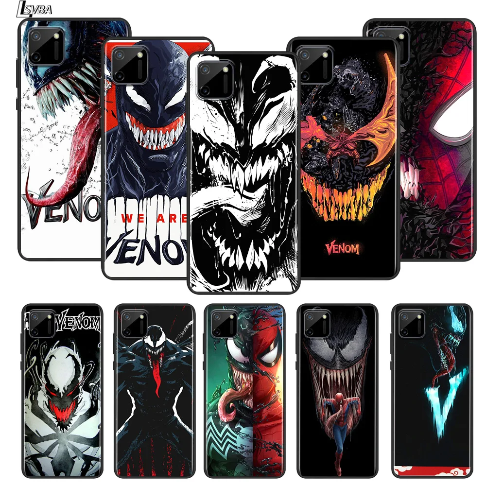 

Avengers Venom Marvel For OPPO Realme 5 5S 5i 6 6S 6i 7 7i 8 8i Narzo 10 20 30 Q3 q3i Pro 5G Global Black Phone Case