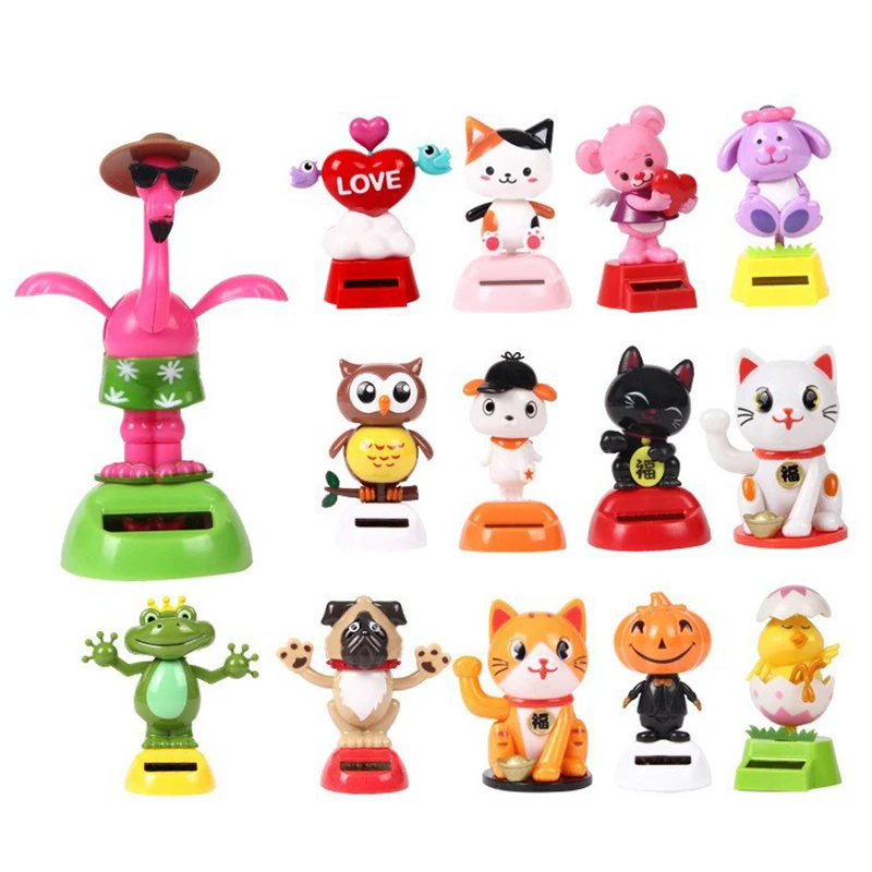 

Novelty Solar Toy Powered Dancing Flip Flap Swinging Shook His Head Toys For Children Solar Toy Power Energy Figure Toys