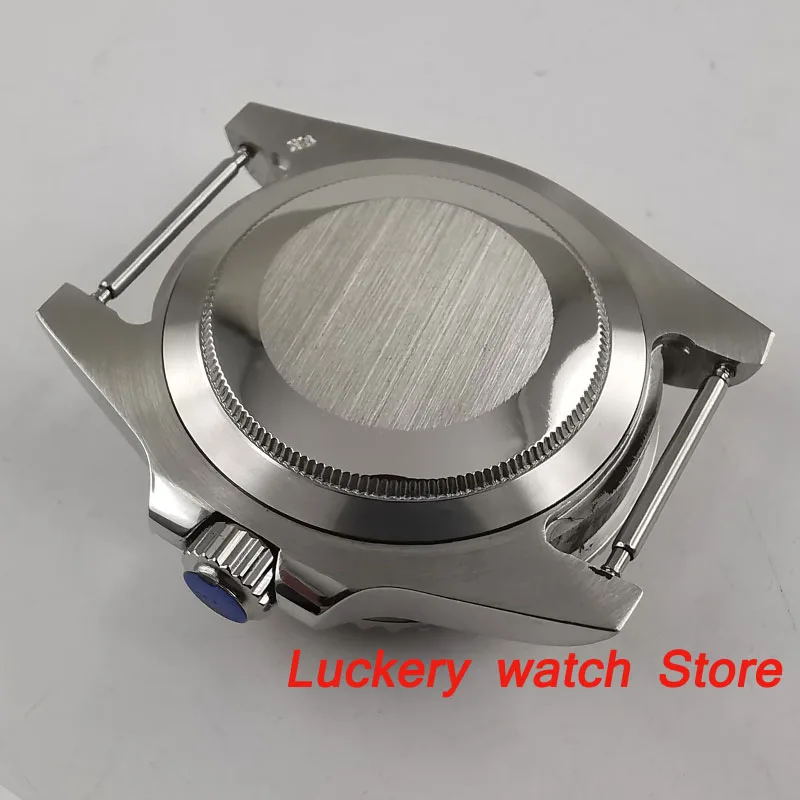 40 мм сапфировое стекло из нержавеющей стали чехол для часов подходит ETA 2836 miyota 8215 movement-BK10