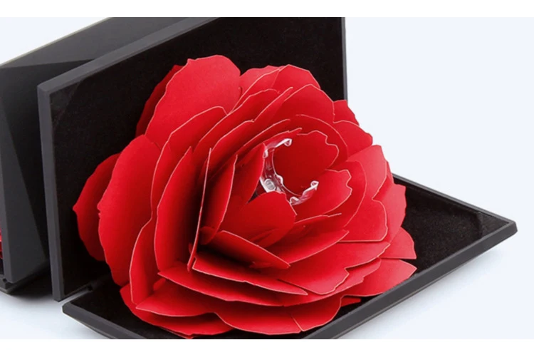 Складная коробка с розами для женщин 2019 креативный бумажный чехол хранения