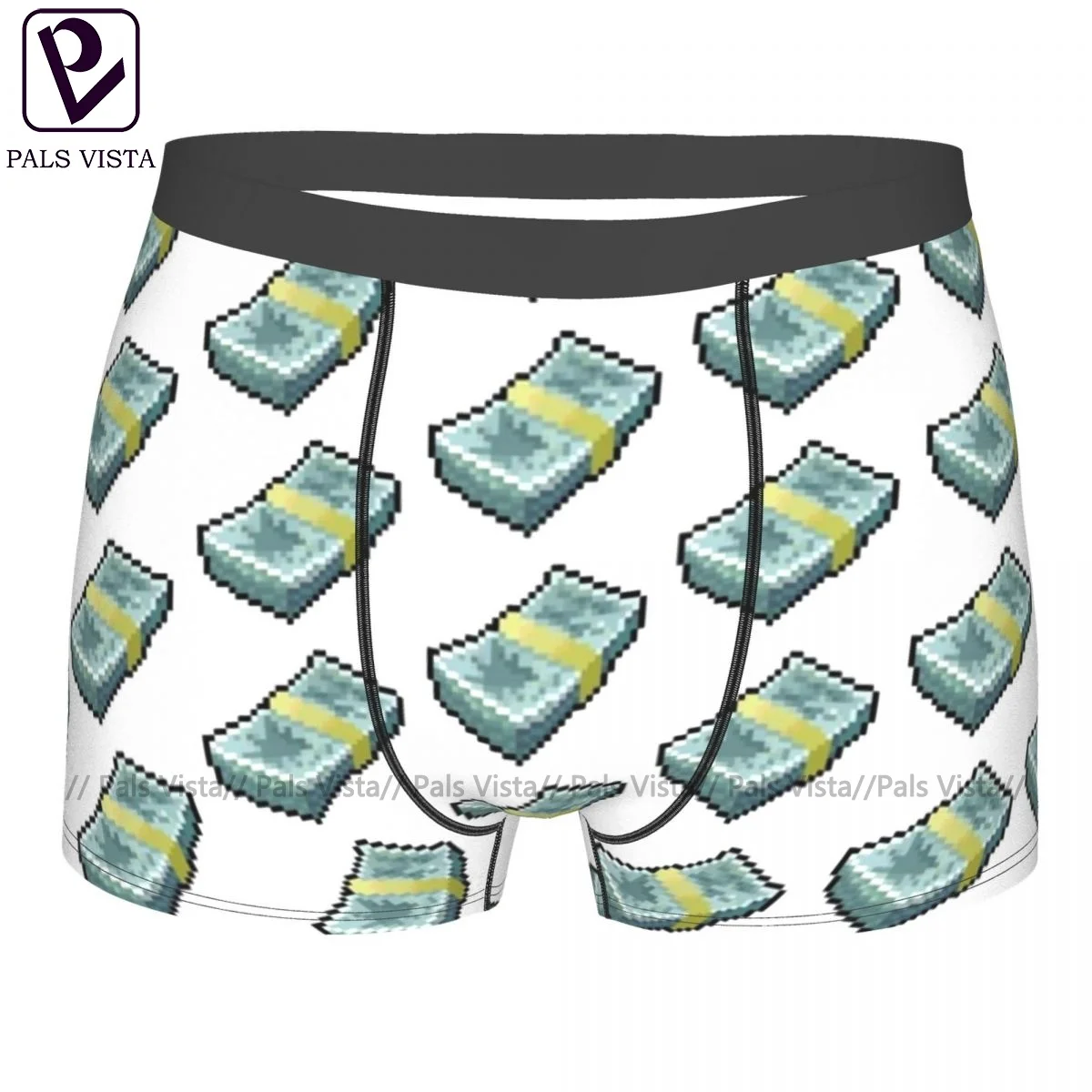 

Dollar Underwear Pouch Trenky Polyester Trunk Customs Funny Males Boxer Brief