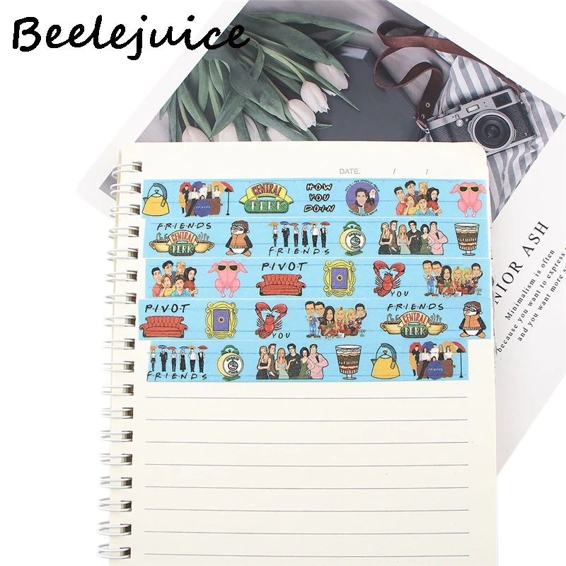 

Friends Tv Show Washi Tape Paper DIY Decorative Adhesive Tape Stationery Masking Tapes Supplies Accessories Decorations Gifts