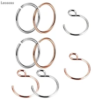 leosoxs 8 pcs stainless steel nose ring european and american fashion alternative piercing jewelry hot sale
