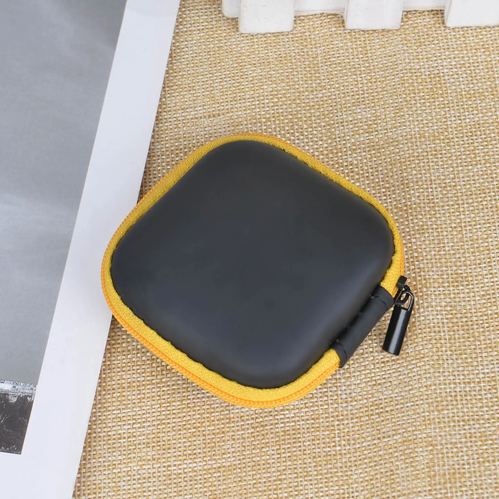 Квадратный защитный жесткий чехол сумка для хранения наушников ключей кабелей