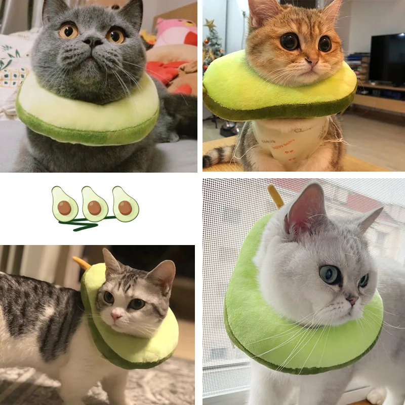 

Pets Anti-Bite Head Cover Pet Supplies Universal Collar Cat Safety Adjustable Kiteen Seat Belt Kiity Traction Animals Head Cover