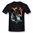 LIDU Scorpion And Sub Zero Винтажная футболка с рисунком Mortal Kombat размера плюс хлопковая рубашка с круглым вырезом и коротким рукавом аниме