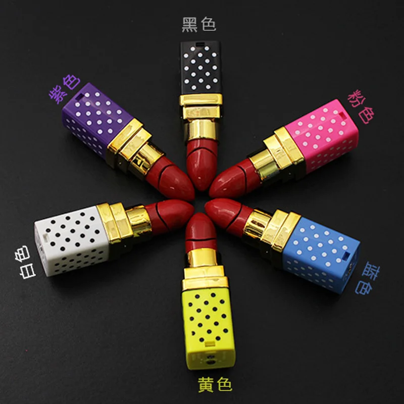 Новинка Дамская Зажигалка помада креативные зажигалки с пламенем заправляемая