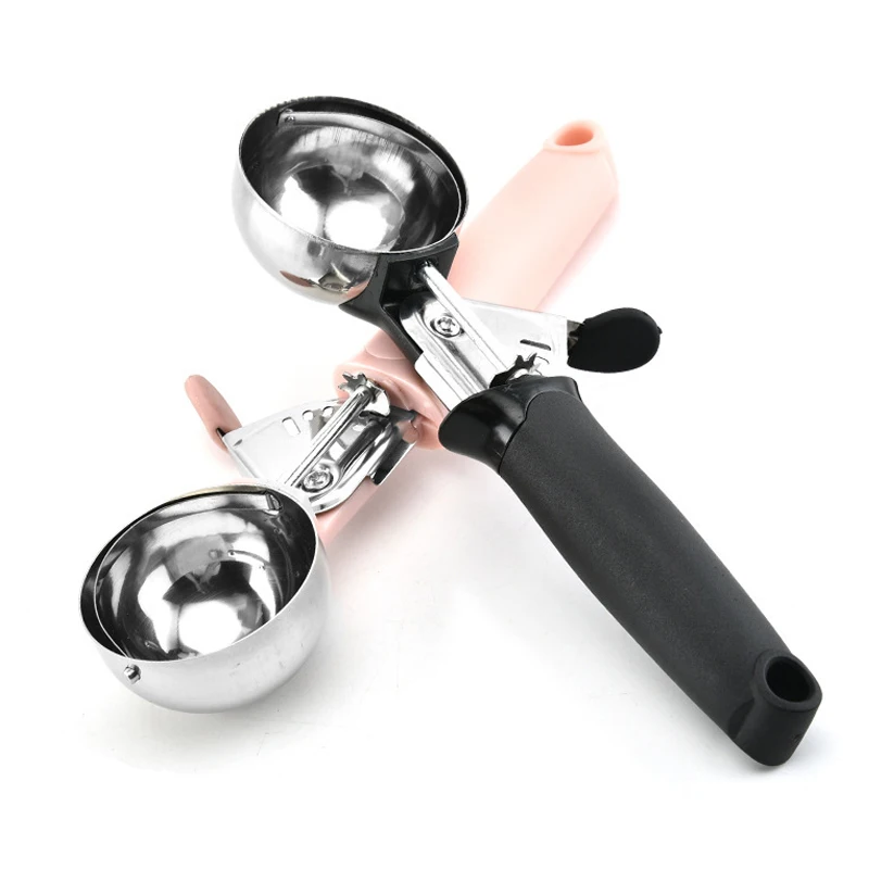 

Ice Cream Scoop Stainless Steel Metal Ice cream Cookie Scoop Spoon Melon Fruit Baller Ice Ball Maker Kitchen Tools Gadget