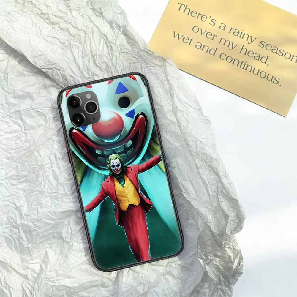 

Joker Movie Phone Case For Iphone 11 12 Mini PRO XR X XS MAX 6 6s 7 8 Plus 4 5 5s SE 2020 black Cell Silicone Back Soft Cover