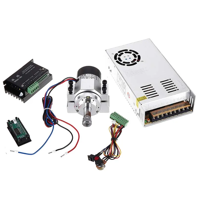 AC110/220 В WS55 140 300 Вт бесщеточный электродвигатель вращения шпинделя зажим источник