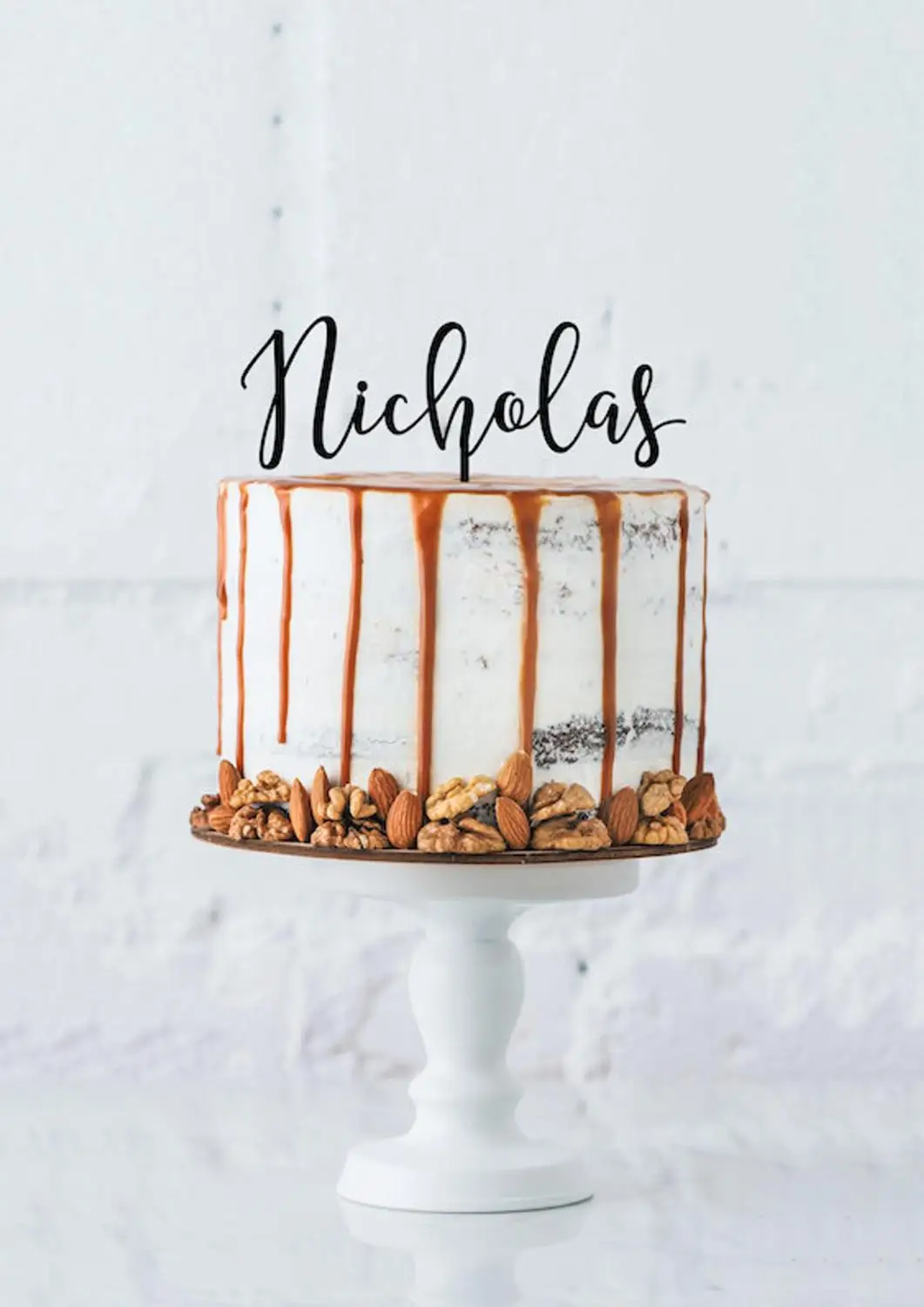 Пользовательское имя акриловый торт Топпер украшение для именинного торта