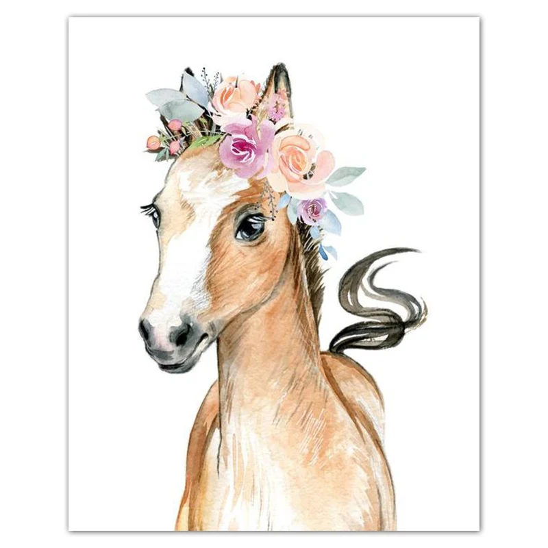 

5D DIY Diamond Mosaic Animal Horse Embroidery Full Square Diamond Painting Cross Stitch Rhinestones Full Round Decor Home Gift