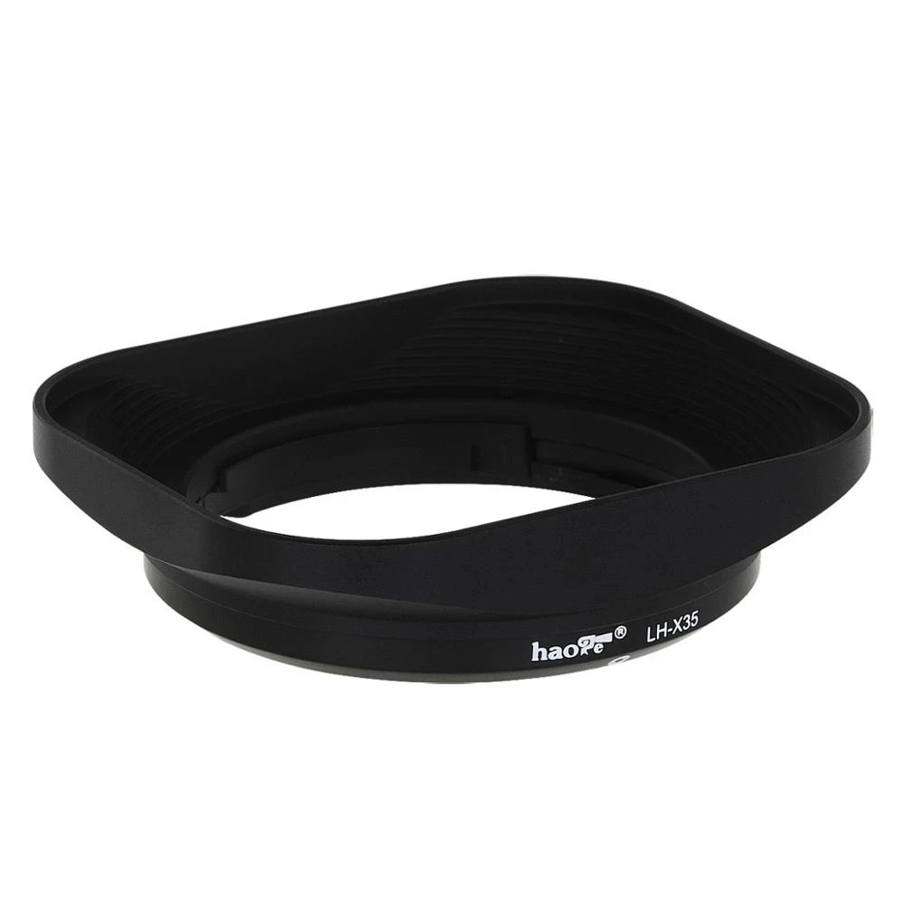 

Haoge LH-X35 Square Metal Lens Hood Shade for Fuji Fujifilm XF 35mm f2 R WR and XF 23mm f2 R WR Camera Lens