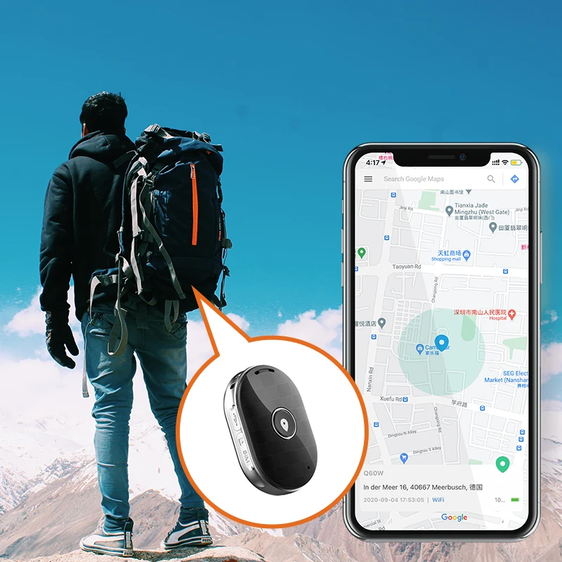 

OEM ODM заводской антипотерянный размер монеты GSM 2G GPS мини-трекер для детей отслеживание пожилых людей персональное устройство для детей лока...