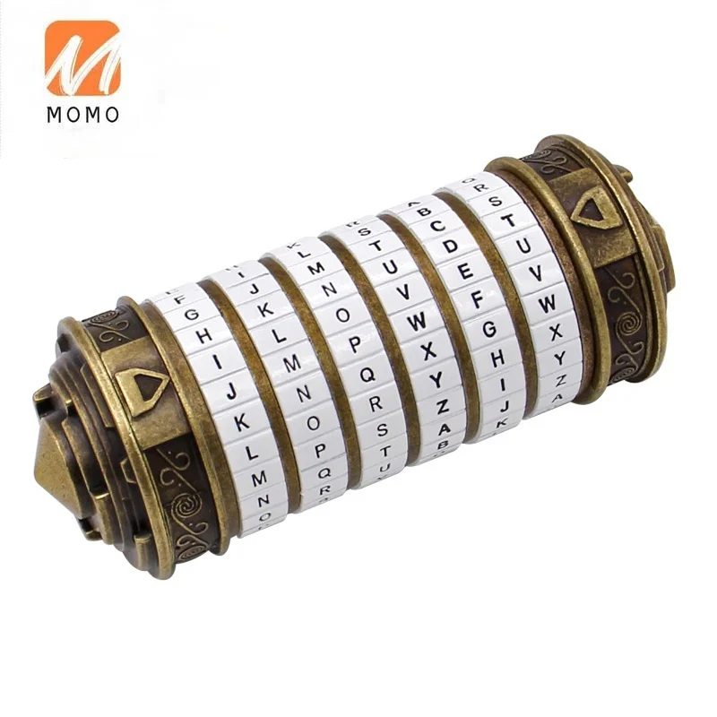 High-End Luxury Password Lock Tube Valentine's Day Creative Burr Puzzle Girlfriend Gift Ring Password Lock