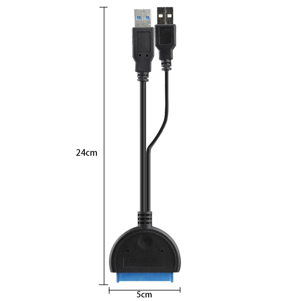 2 5 дюймовый драйвер жесткого диска адаптер USB 3 0 на SATA 22P кабель питания Поддержка