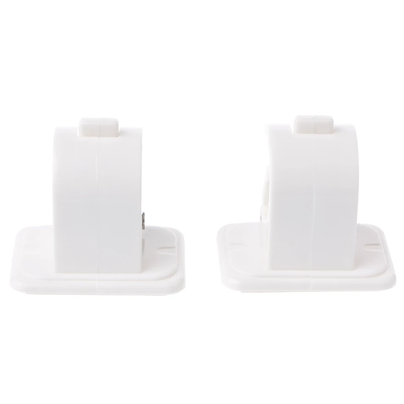 2 шт. самоклеющиеся Карнизы белая вешалка перекладина занавес с клипами