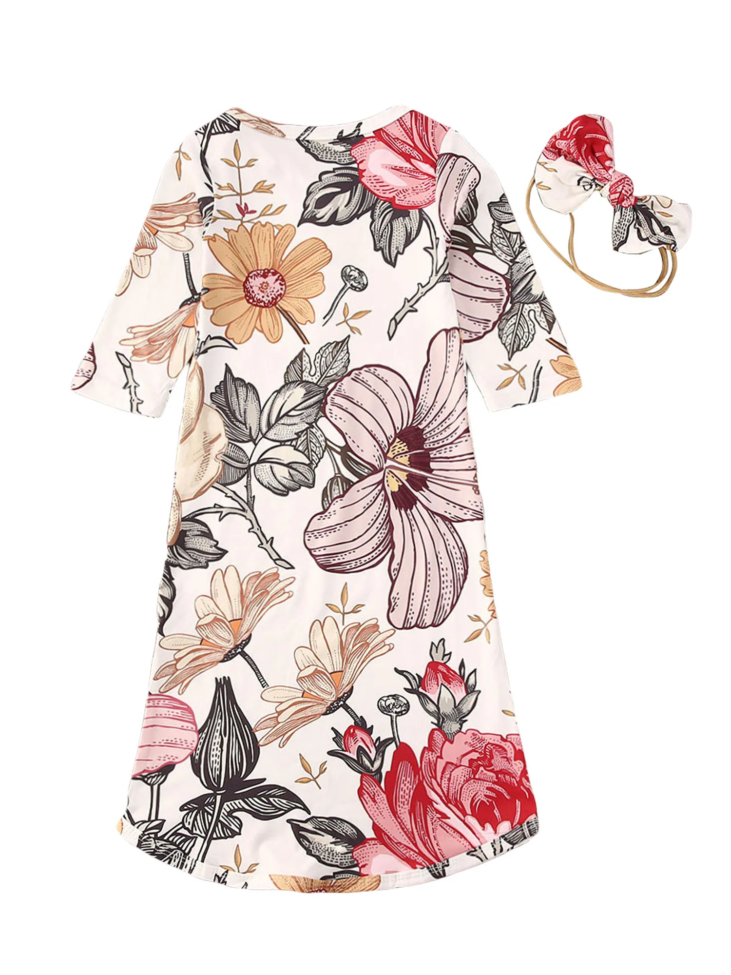 Детское одеяло для девочек Пеленальное платье комплект одежды из 2 предметов