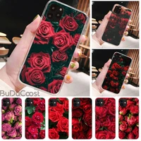 beautiful garden red roses flowersv phone case for iphone 8 7 6 6s plus x 5s se 2020 xr 11 pro xs max 12 12mini