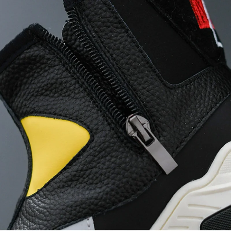 Детские зимние ботинки обувь для мальчиков Новинка 2019 года корейская мода