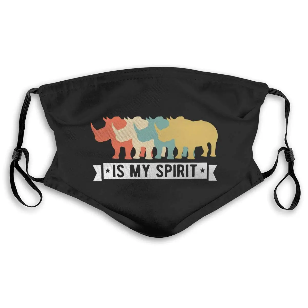 

Save The Rhino Unisex Anti-Pollution Mask Dust Mask with Filter Mask Black