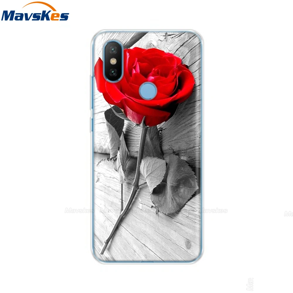 Силиконовый чехол для телефона для Xiaomi mi A2 Lite, чехол с рисунком, мягкая задняя крышка из ТПУ, чехол для телефона для Xiomi mi A2 mi A2 LITE, бампер - Цвет: 44