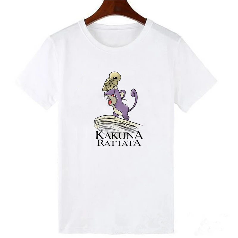 Летняя Классическая Женская Футболка Модный дизайн Топ Звездные войны Покемон принт футболка панк модная футболка забавные Camisetas - Цвет: 19bk325-white