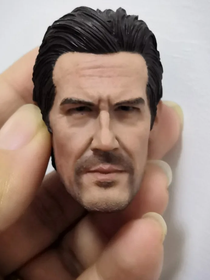 

In Stock 1/6 Man Head Carving Josh James Brolin Thanos Head Sculpt Carved Fit for 12" male Action Figure body Accessory