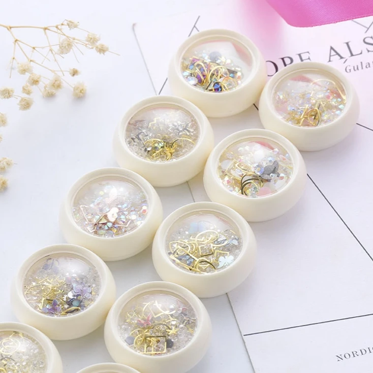 

1 Box 3D Gold Color Metal Butterfly Nail Art Decal Rhinestones Decoration DIY Manicure Decor Geometric Decoration Accessories