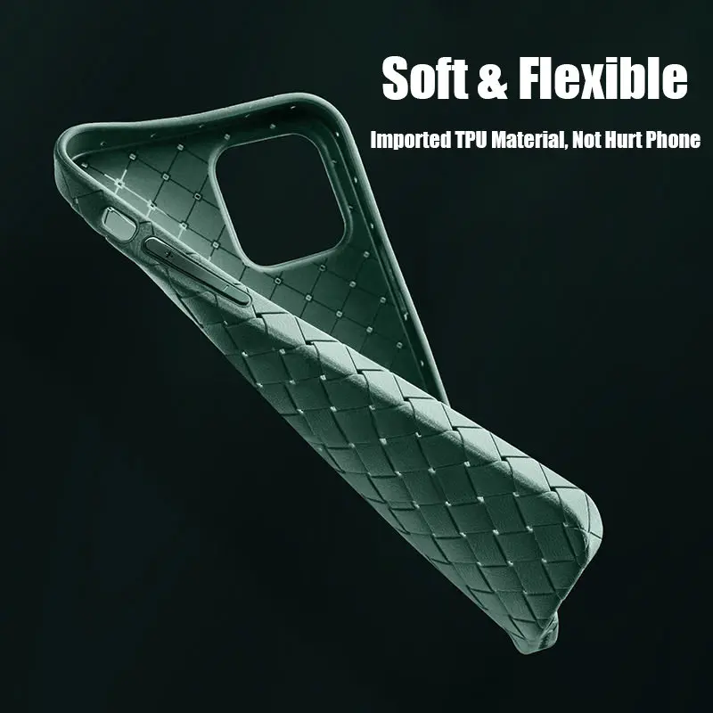 Роскошный чехол из дышащей сетки для iPhone 13 11 12 Pro Max 12Mini XS 7 8 Plus X XR кожаный ТПУ