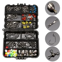 160pcs fishing tackle box 11 compartments for small clear plastic waterproof hook lure bait fishing tackle box accessories