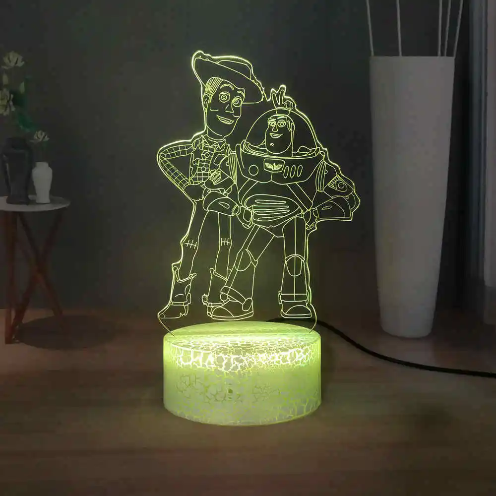 Шериф Вуди и Базз светильник год светодиодный сна Ночной Детские изучьте стол