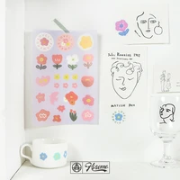 sixone cartoon cute floret fruits decoration stickers kawaii korea girl notebook desk hand account label sticker sealing sticker