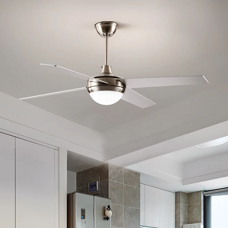 Современные потолочные вентиляторы с хромовым пультом ДУ для столовой домашний