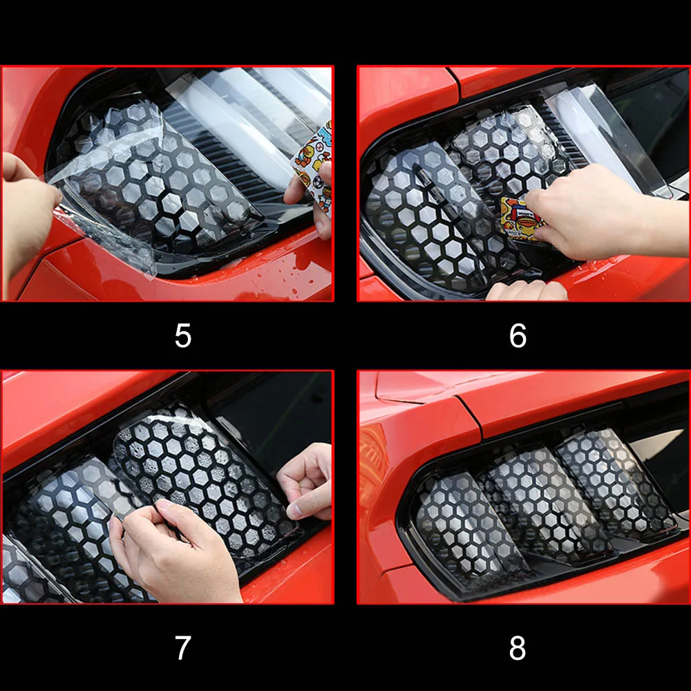 6 шт./компл. Вафельная Ткань автомобиля задний светильник декоративные настенные