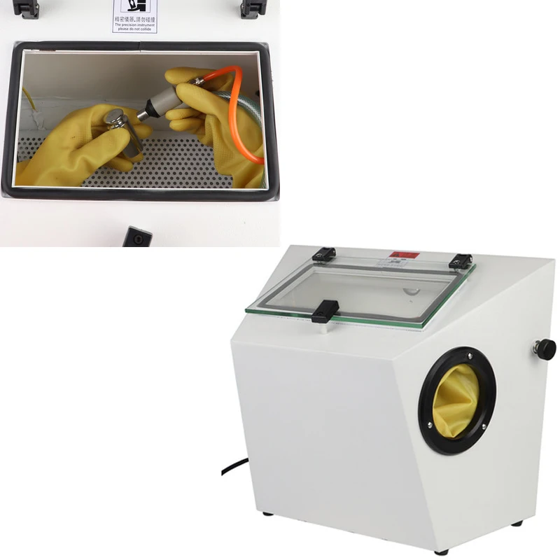 

Small Oblique Manual Diamond Dry Spray Sandblasting Machine Gold Silver Copper Jewelry Frosted Derusting Remove Impurities Tools